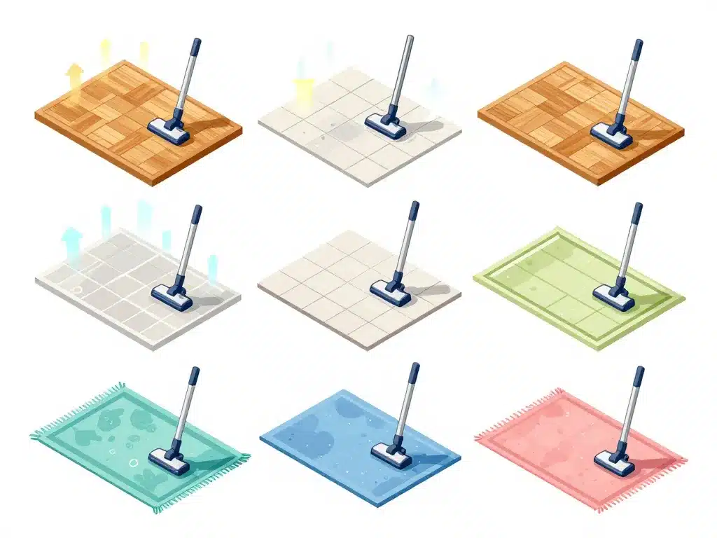Adapter puissance aspirateur balai selon logement et types de sols