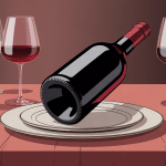 anneau bouteille de vin accessoire élégant sur bouteille