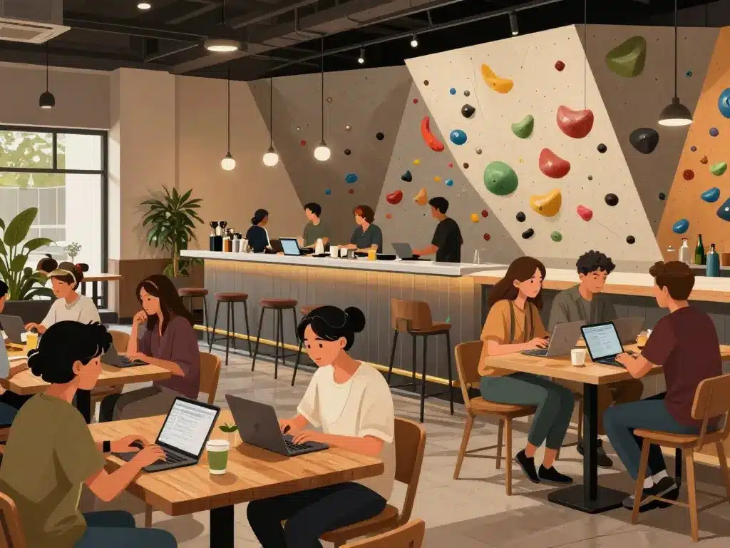 Restaurant coworking Arkose Pantin ambiance conviviale