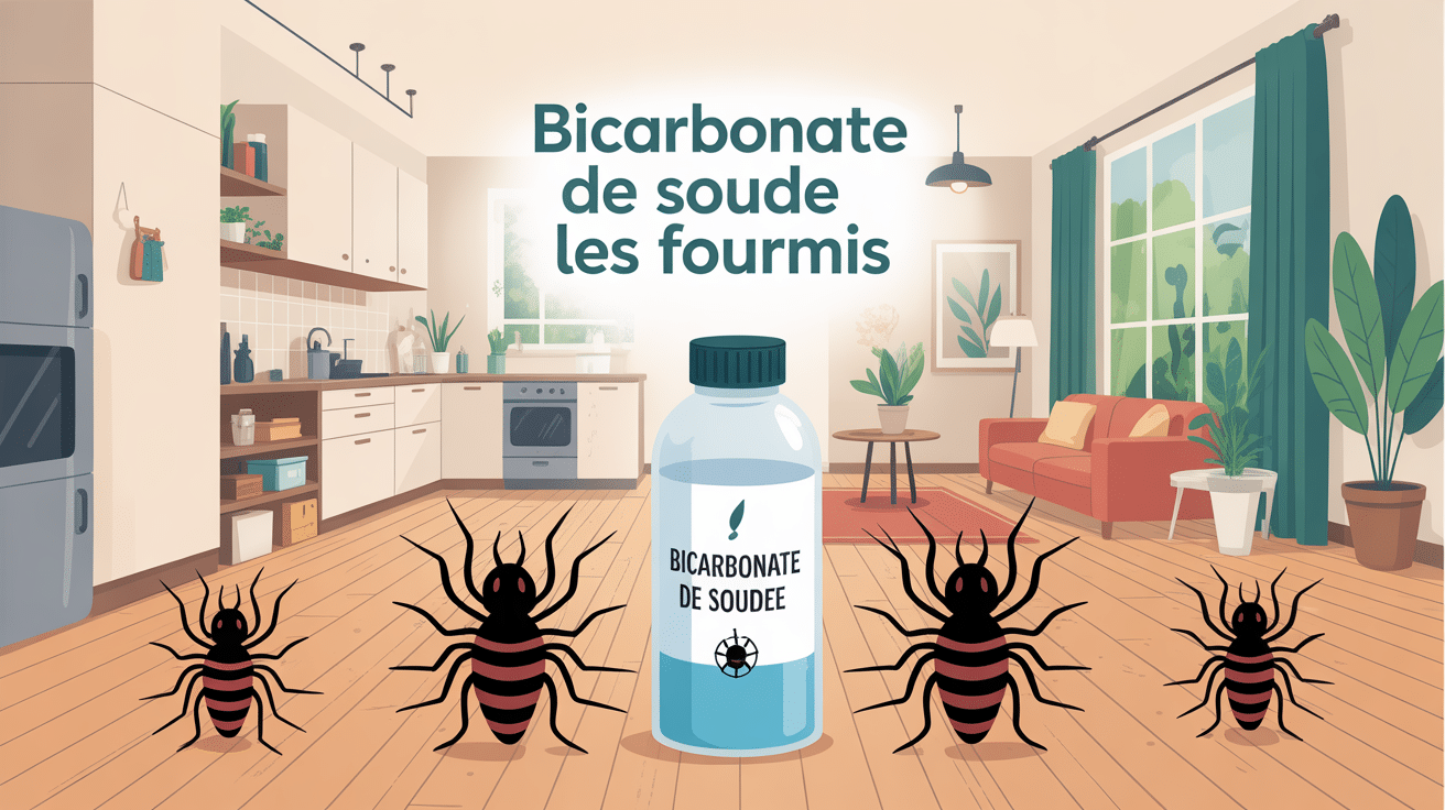 bicarbonate fourmis illustration foyer moderne