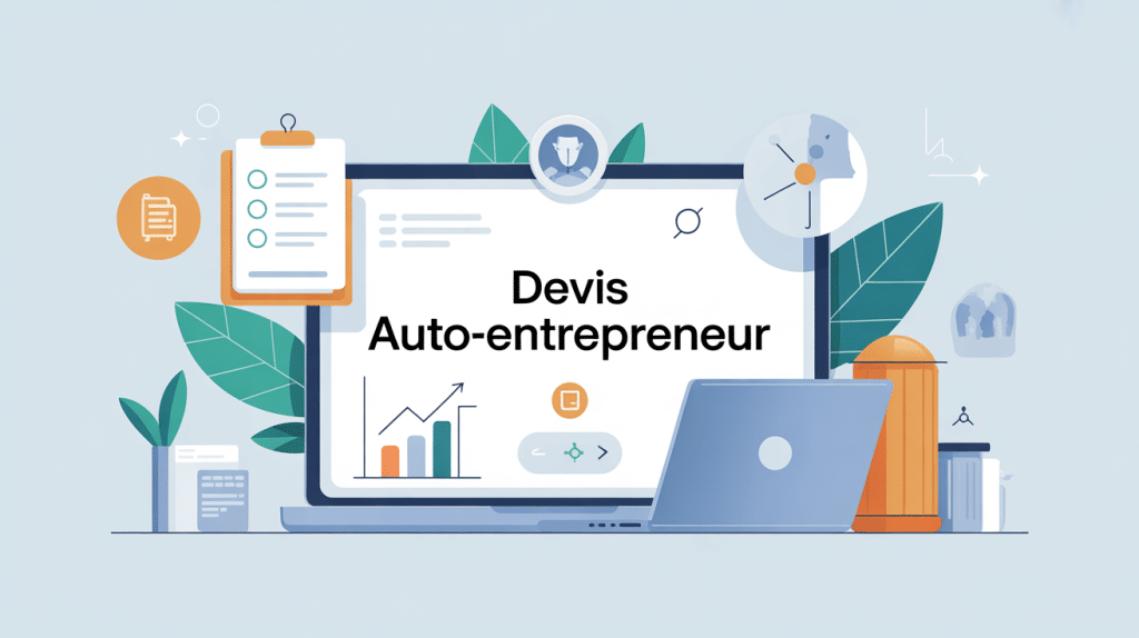 exemple devis pour auto entrepreneur illustration moderne