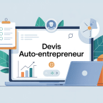exemple devis pour auto entrepreneur illustration moderne