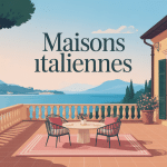 maisons italiennes ambiance méditerranéenne stylisée