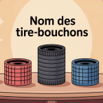 illustration nom tire bouchon modèles