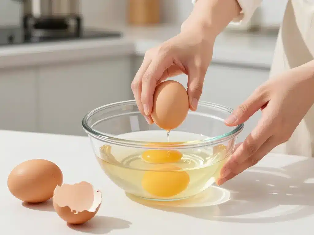 oeuf qui flotte à la cuisson test de l'eau étape en cuisine