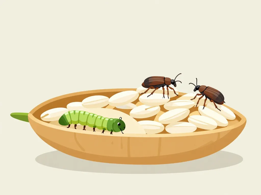 peut-on manger du riz avec des charançons larves ceréales