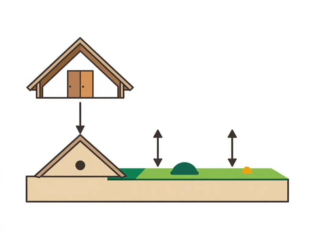 Diagramme potentiel aménageable comble cave terrain