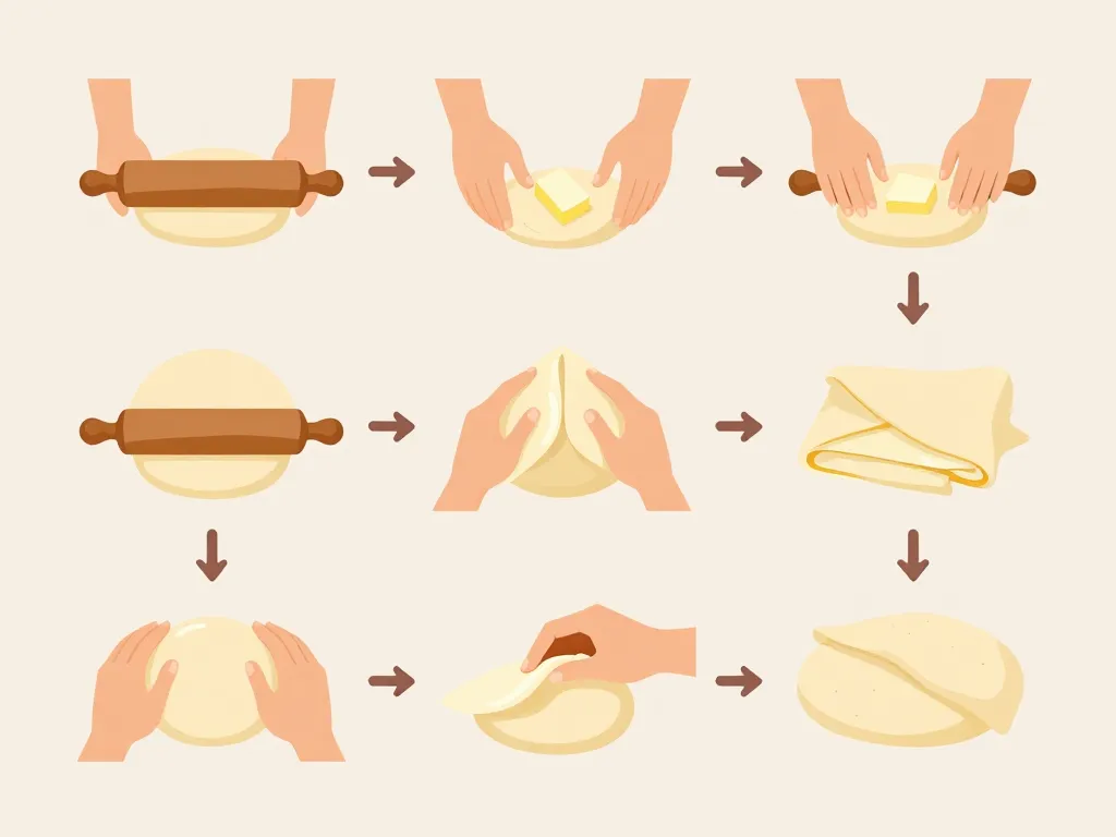 préparation pâte feuilletage brioche feuilletée conticini étapes