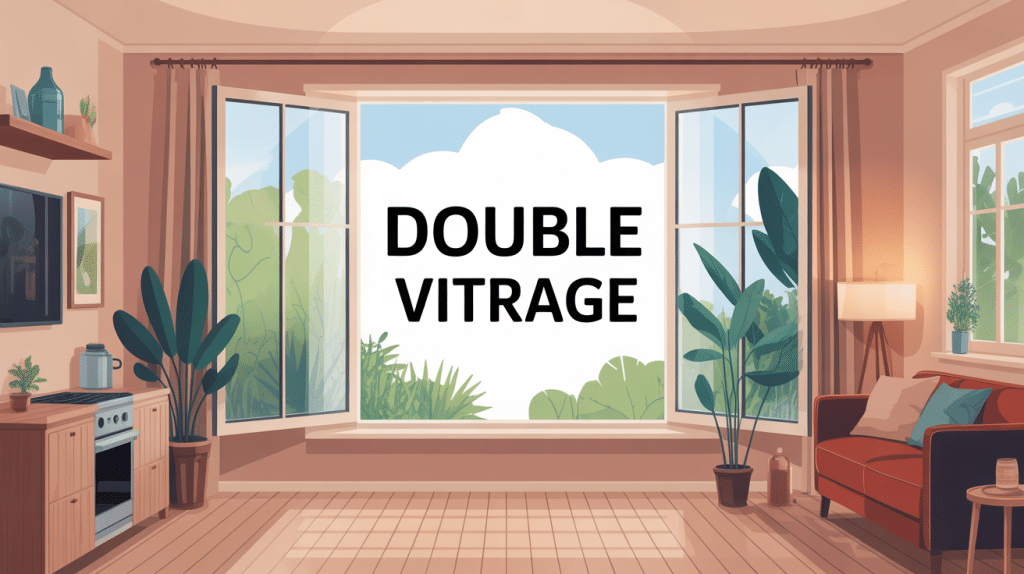 illustration maison prix des doubles vitrages confort et économies