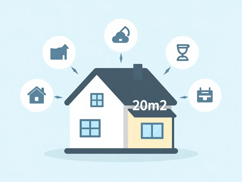 prix extension maison 20m2 éléments coût principaux schéma