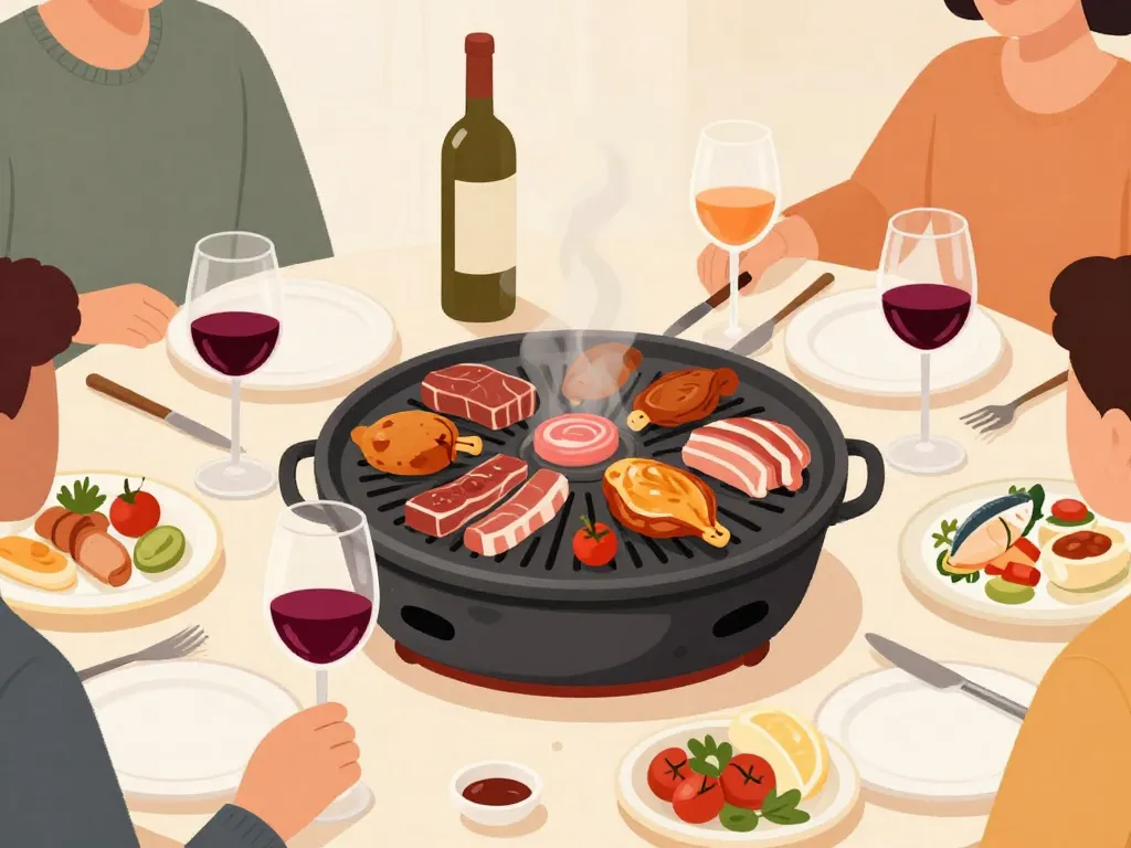 table pierrade quel vin avec pierrade différentes viandes