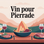 illustration quel vin avec pierrade entre amis