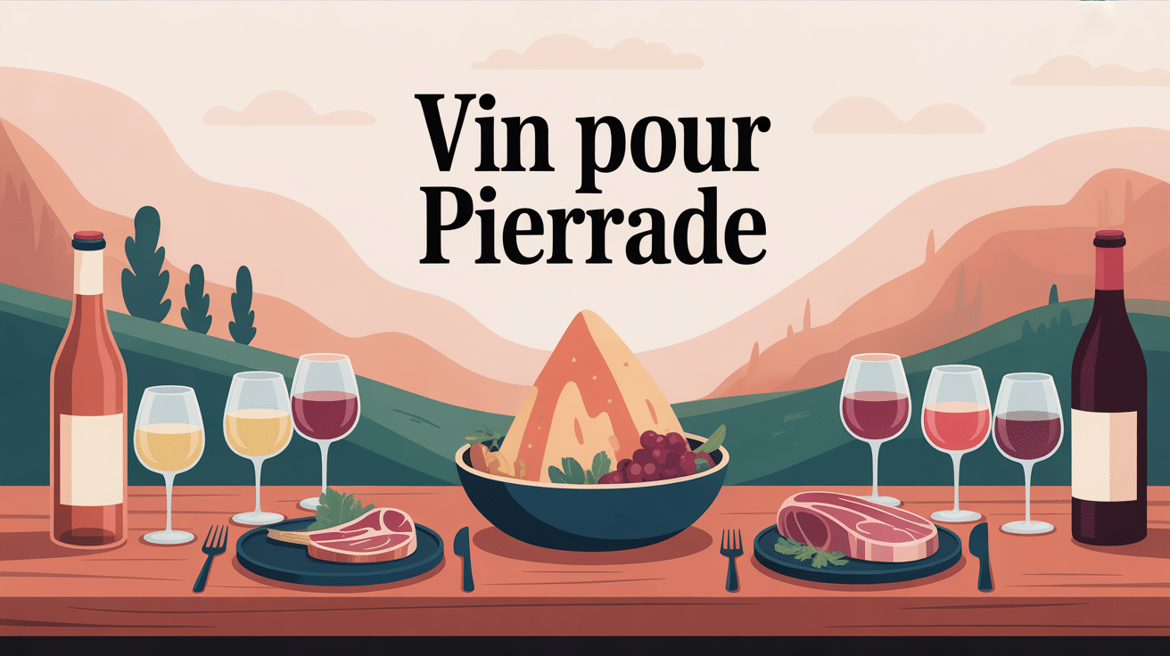 illustration quel vin avec pierrade entre amis