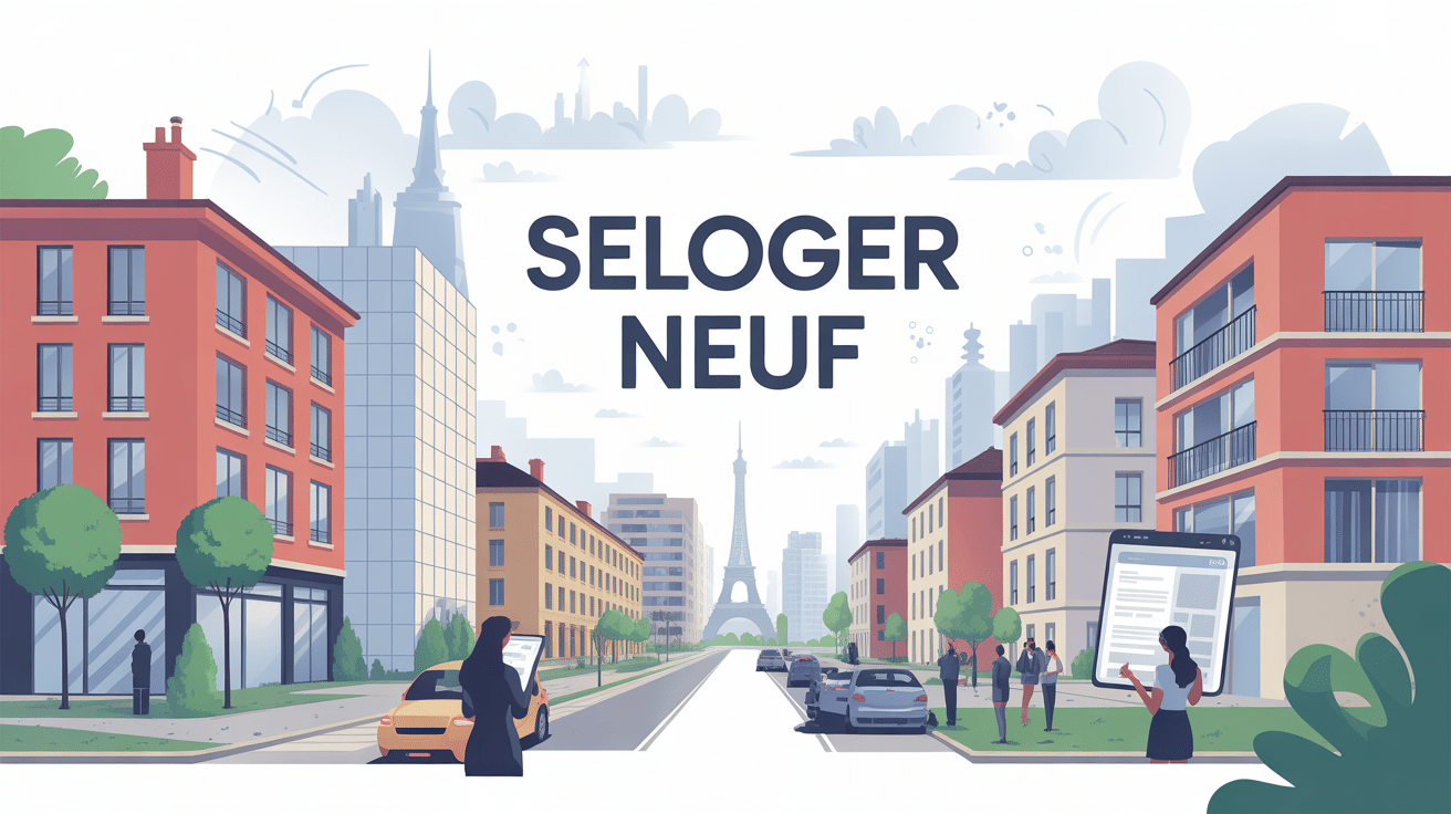 illustration seloger neuf ville moderne