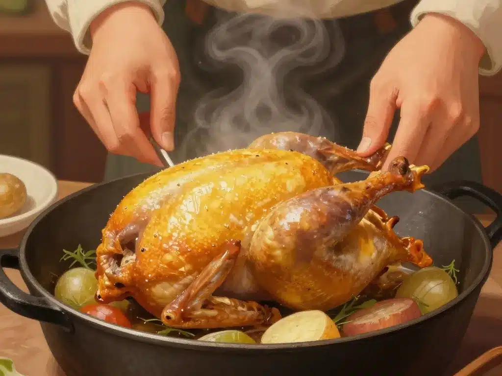 temps de cuisson chapon en cocotte en fonte technique moelleux