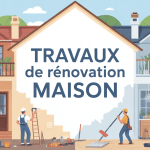 Illustration transformation travaux de rénovation maison