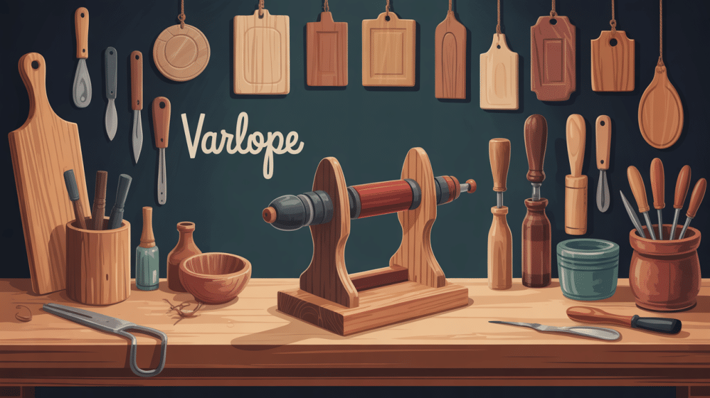 varlope traditionnelle posée sur établi avec copeaux