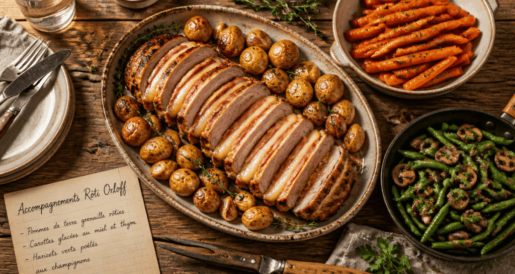 accompagner un roti orloff avec légumes et pommes de terre