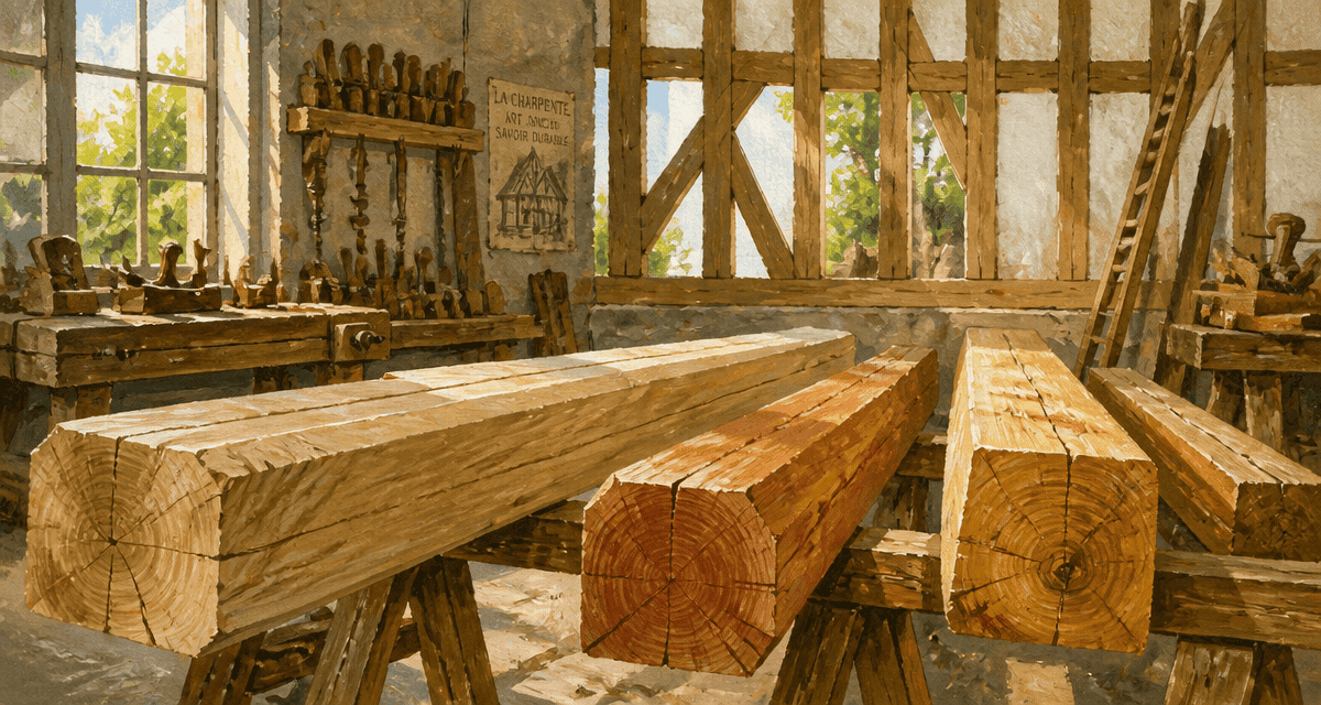 achat bois pour colombage poutres atelier