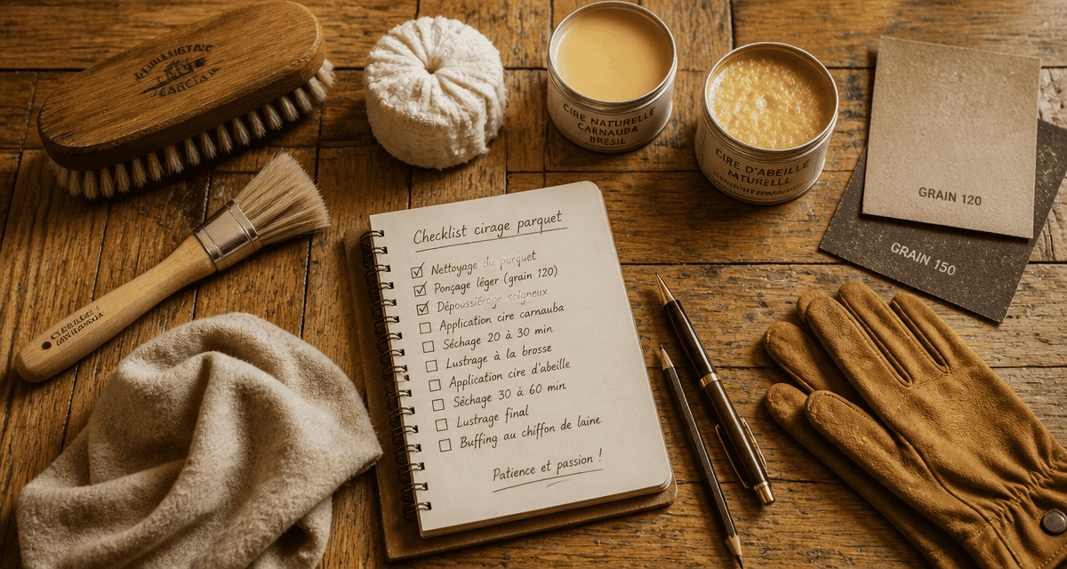 comment cirer un parquet outils cire checklist