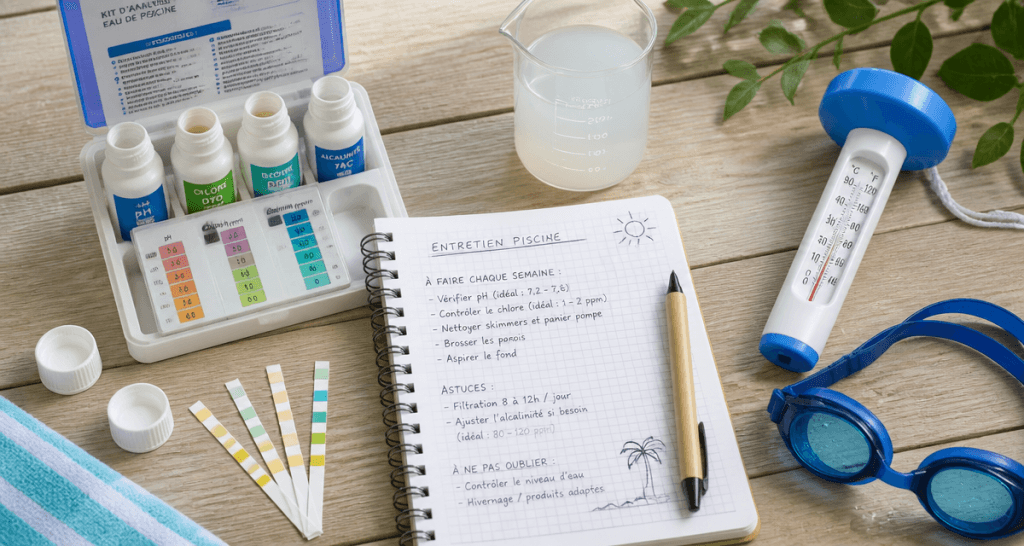 eau piscine laiteuse peut on se baigner kit analyse