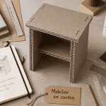 formation meubles en cartons plan de travail atelier