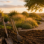 jardin comment faire, aménagement extérieur, outils, plantes