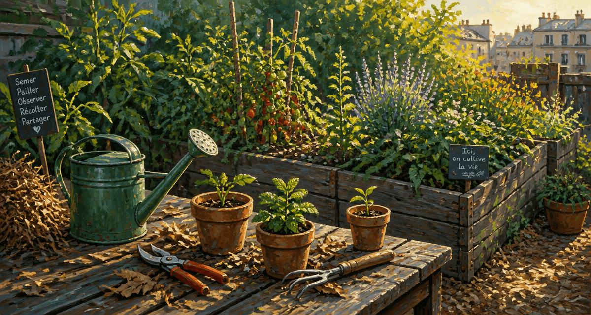 jardinier facile outils potager urbain