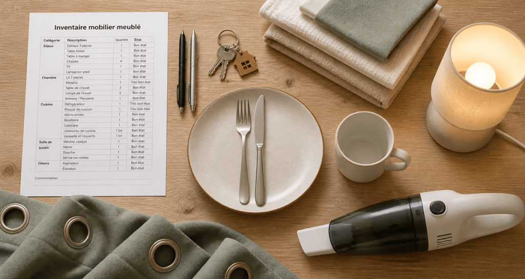 liste mobilier location meublée pdf inventaire visuel
