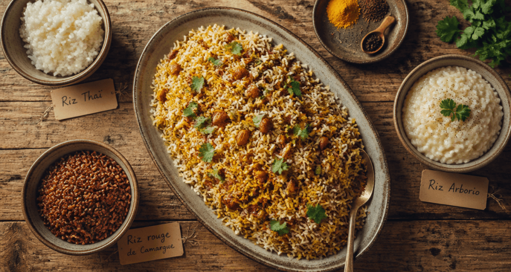 riz en accompagnement recettes, différents types et cuissons