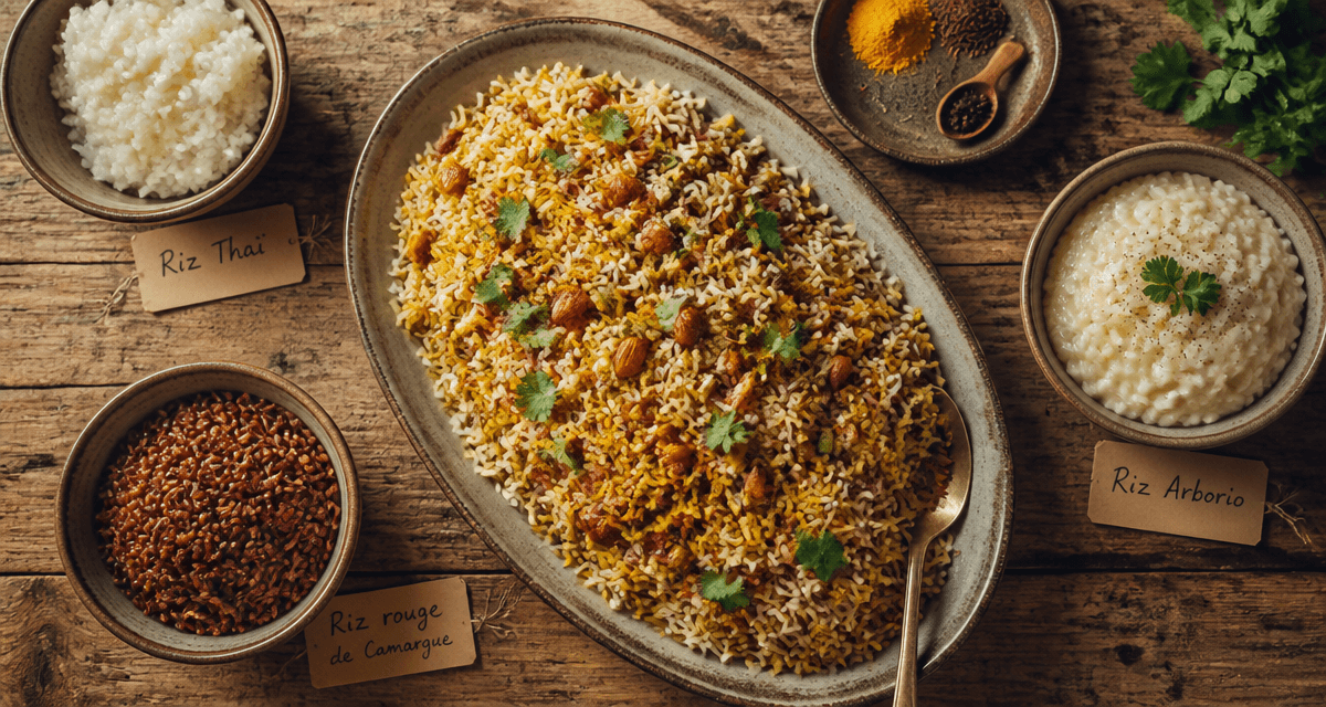 riz en accompagnement recettes, différents types et cuissons