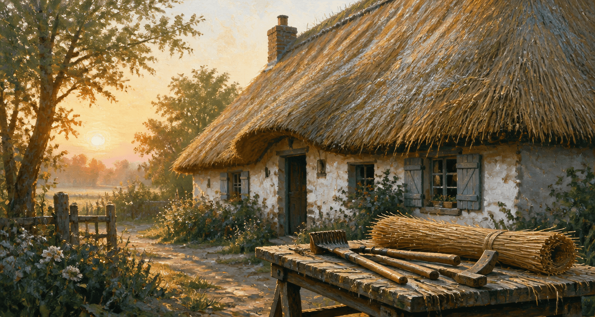 toit de chaume durée de vie chaumière normande