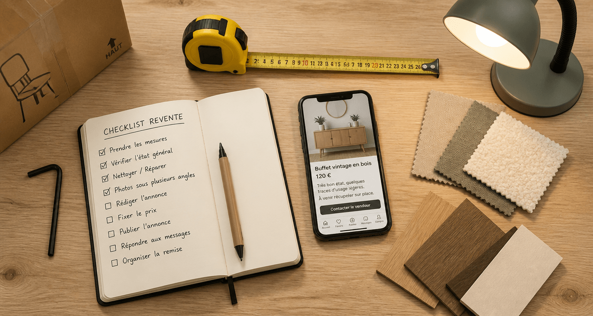 vendre des meubles occasion checklist et outils