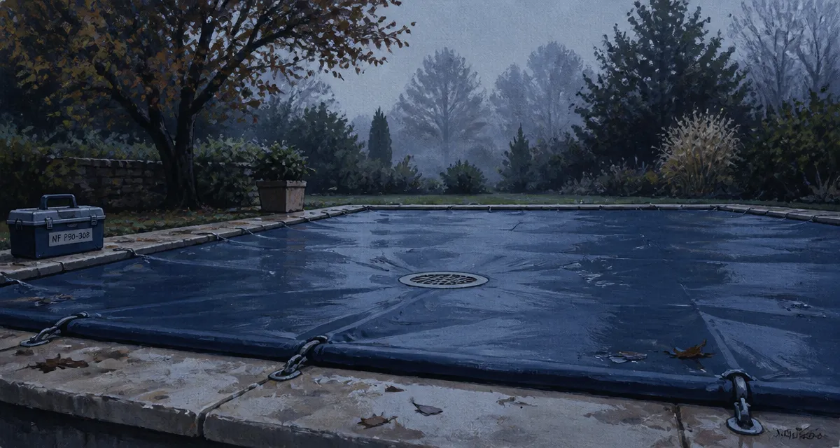 Bâches hiver piscine : bâche d’hivernage sécurisée pour piscine