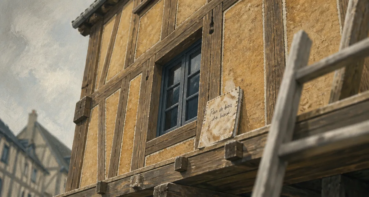 Colombage maison : façade en chêne et torchis, rénovation thermique