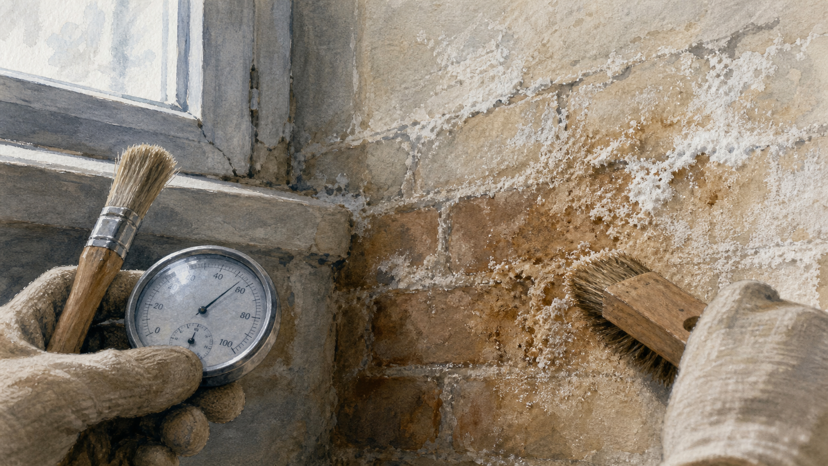 Comment enlever l'humidité sur un mur : salpêtre traité et infiltrations stoppées