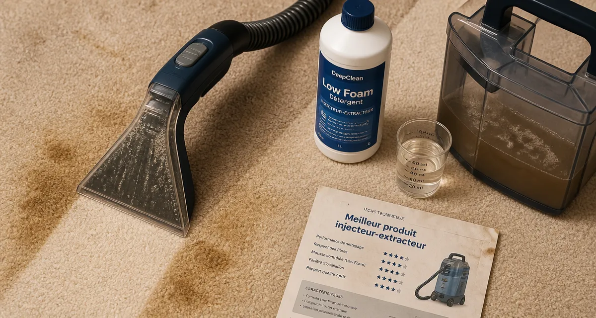 Meilleur produit pour injecteur extracteur, nettoyage tapis