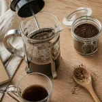 Meilleure cafetière à piston en verre et inox, mouture grossière