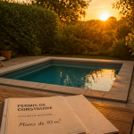 piscine moins de 10m2 réglementation dossier permis table jardin