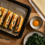 Recette feuilleté salé : feuilleté tressé croustillant au saumon