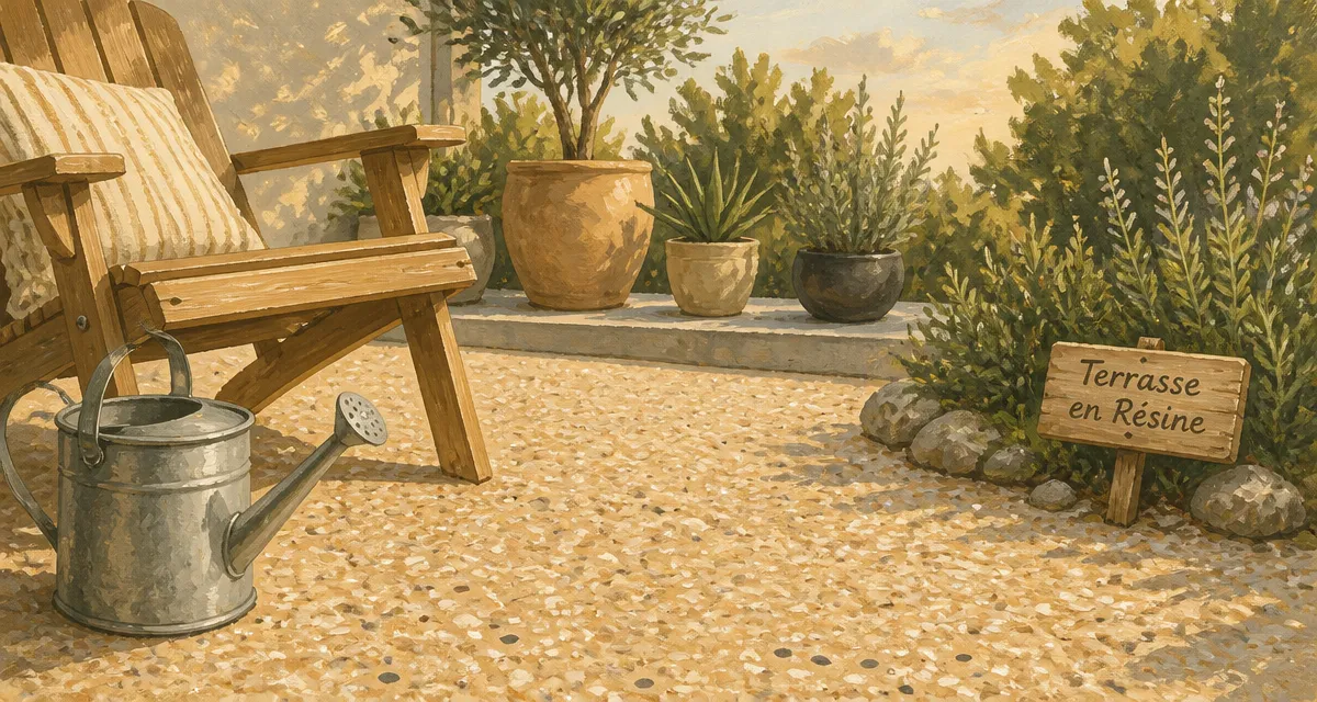 terrasse en résine avantage et inconvénient