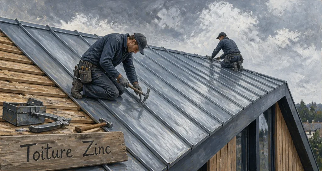 toiture zinc détail technique couvreur