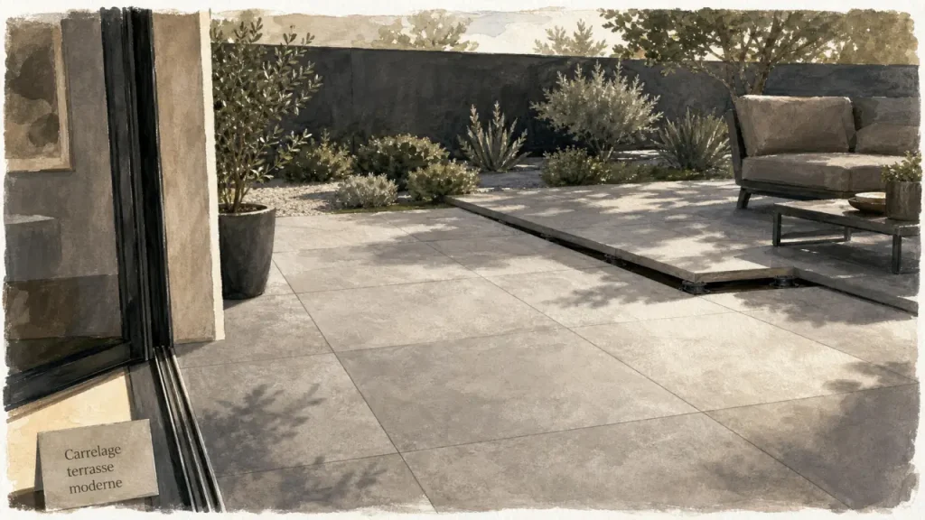 Carrelage terrasse moderne : comment allier design contemporain et sécurité