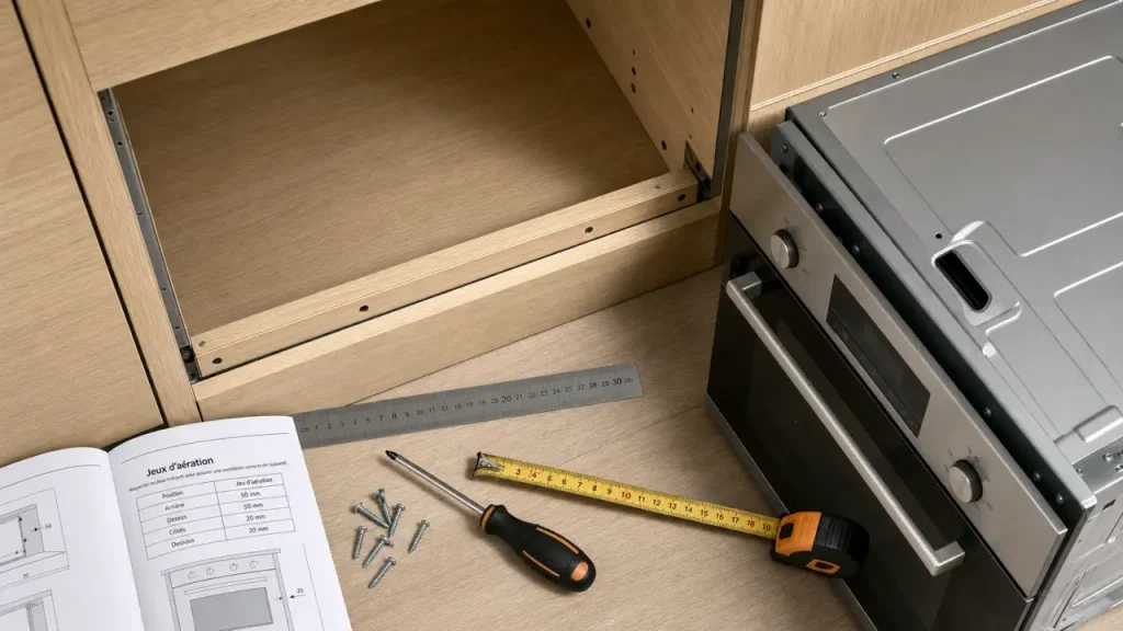Four encastrable dans une colonne : 60 cm, aération et fixation sans erreur