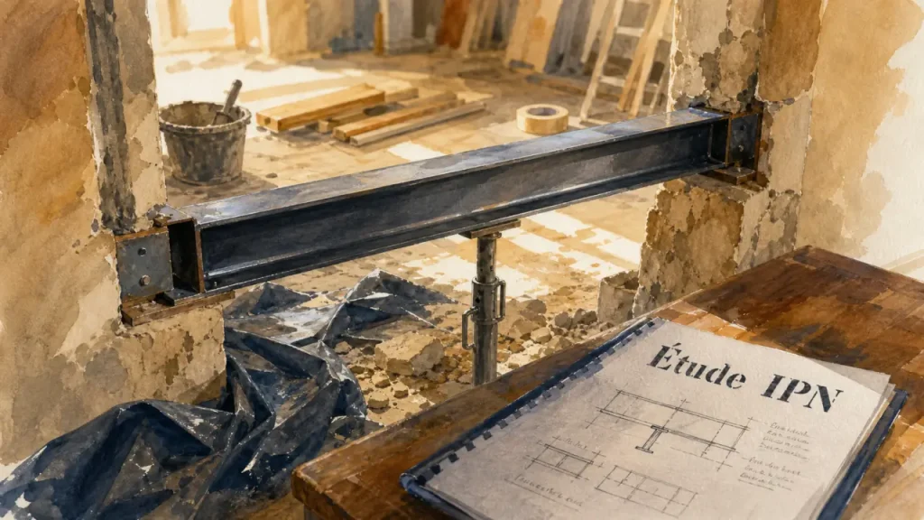Mur porteur IPN : prix, étude technique et postes à prévoir