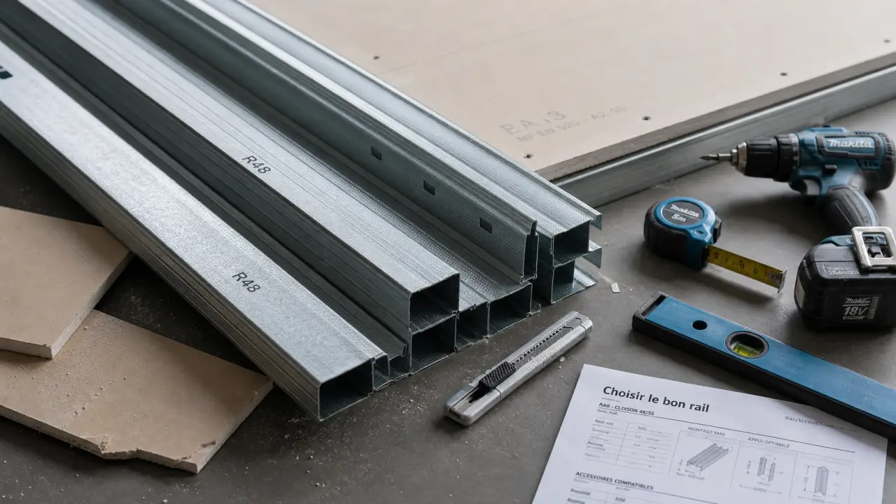 Railles pour placo R48 R70 R100 : choisir le bon rail