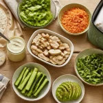 Repas froid entre amis : wraps, salades et buffet