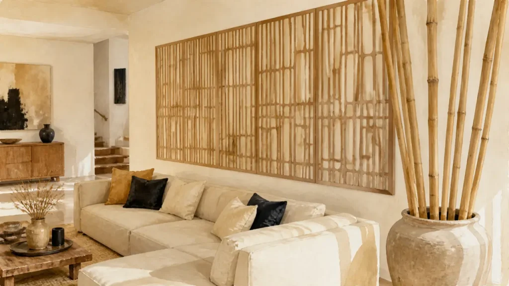 Décoration bambou intérieur : salon, chambre ou bureau, quel format choisir ?