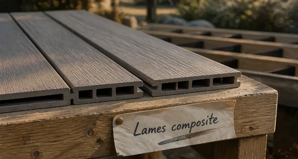 Lames de terrasse composite : 25 ans de garantie et 45 % de matériaux recyclés