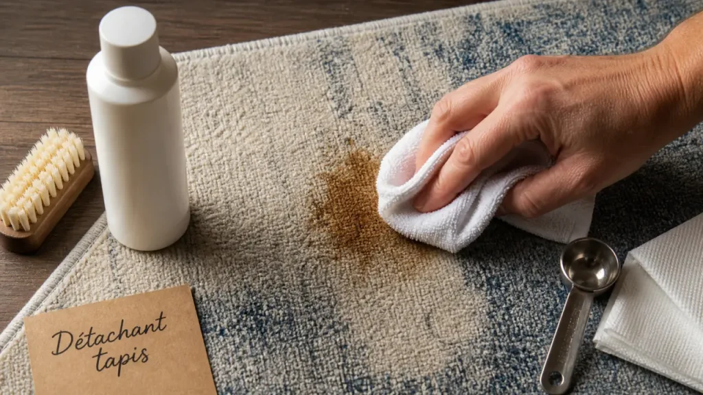 Quel produit pour nettoyer les tapis ? Détachant, entretien général ou solution maison